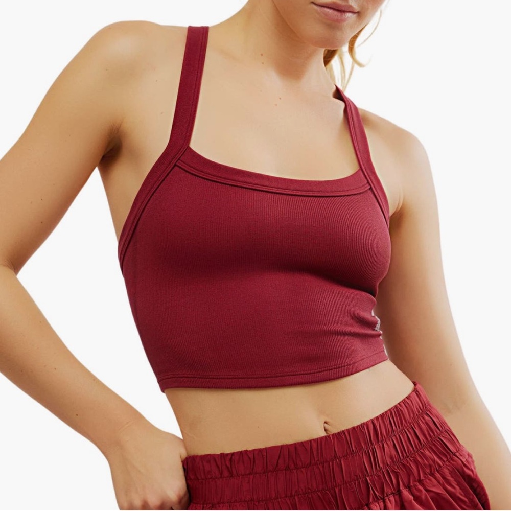 Free People Red Crop Tank XL ✦ Everyday Essential / Off Duty